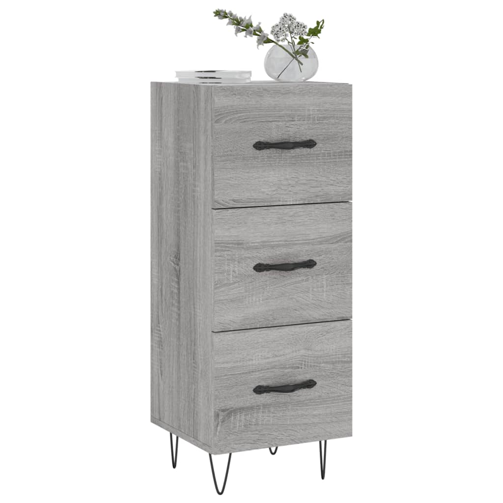 vidaXL Sideboard Grey Sonoma 34.5x34x90 cm Engineered Wood