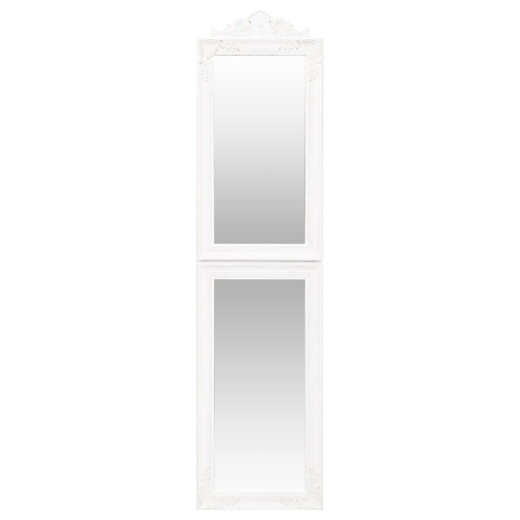 vidaXL Free-Standing Mirror White 50x200 cm