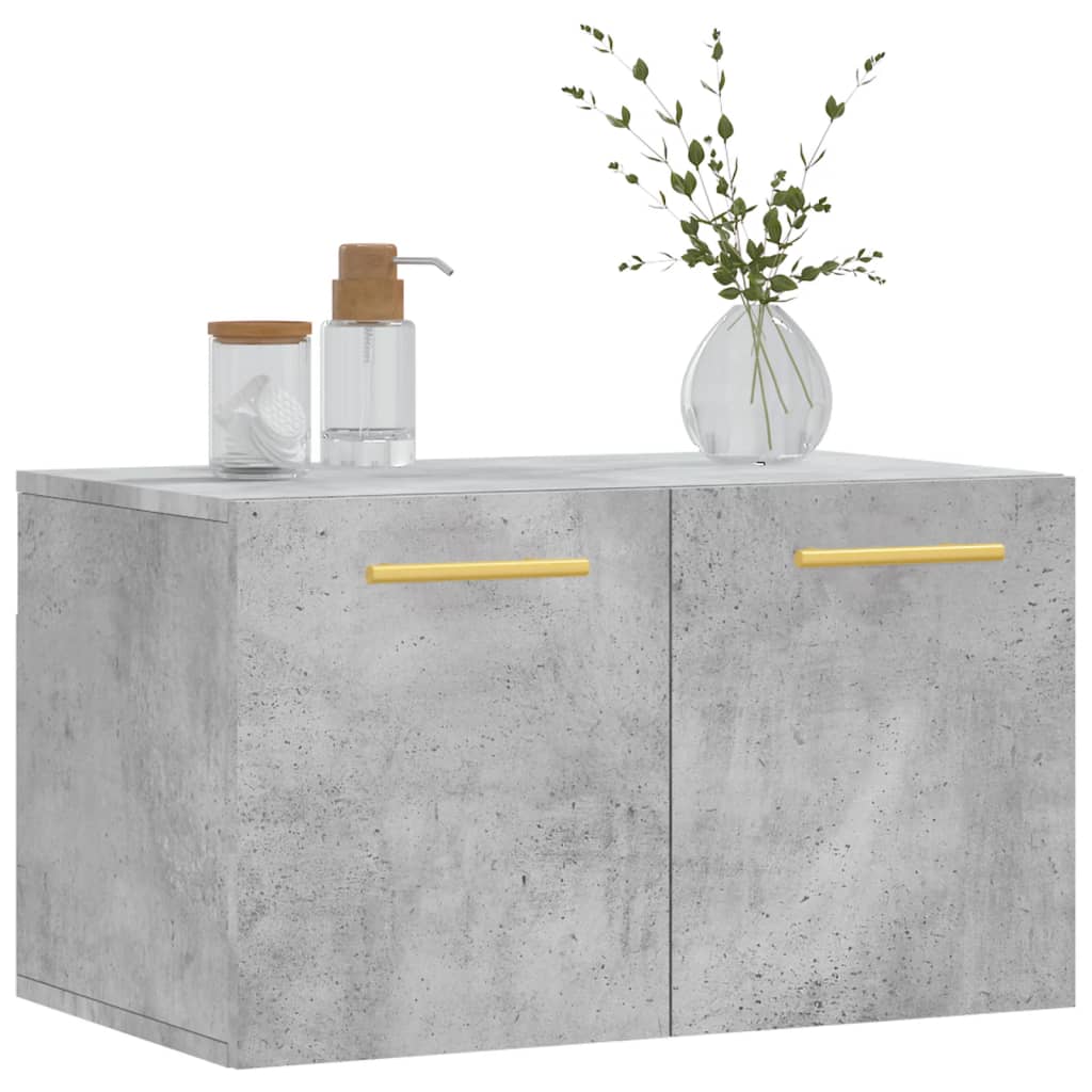 vidaXL Wall Cabinet Concrete Grey 60x36.5x35 cm Engineered Wood