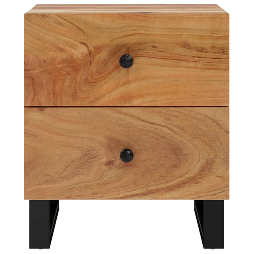 vidaXL Bedside Cabinets 2 pcs 40x33x46 cm Solid Wood Acacia