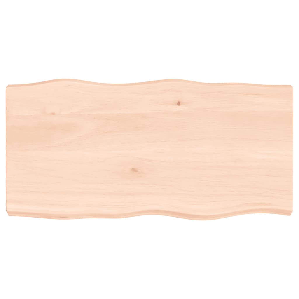 vidaXL Table Top 80x40x(2-6) cm Untreated Solid Wood Live Edge