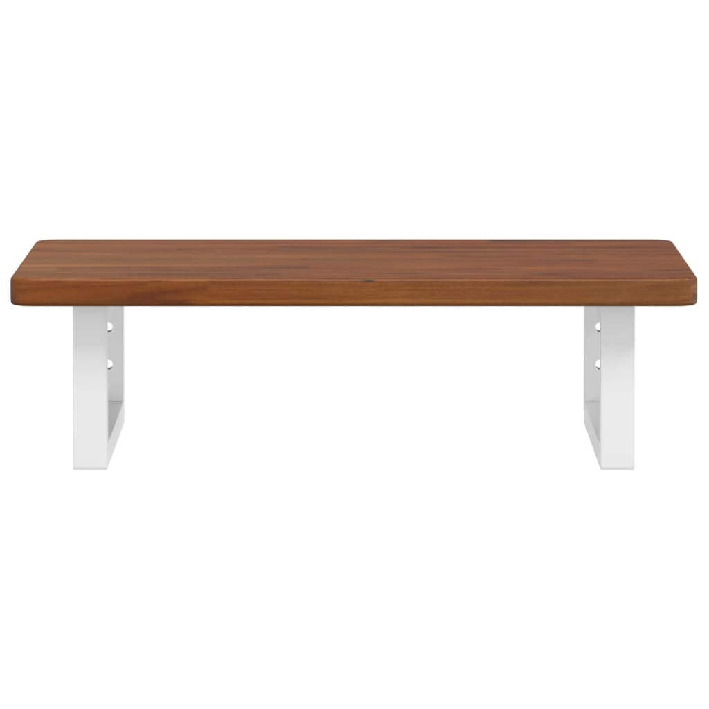 vidaXL Basin Shelf Wall Mounted Steel and Solid Wood Oak