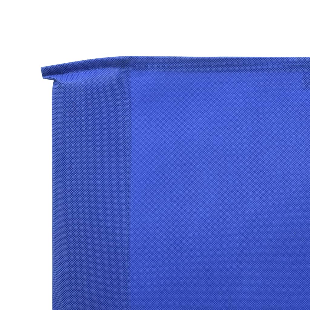 vidaXL 6-panel Wind Screen Fabric 800x160 cm Azure Blue