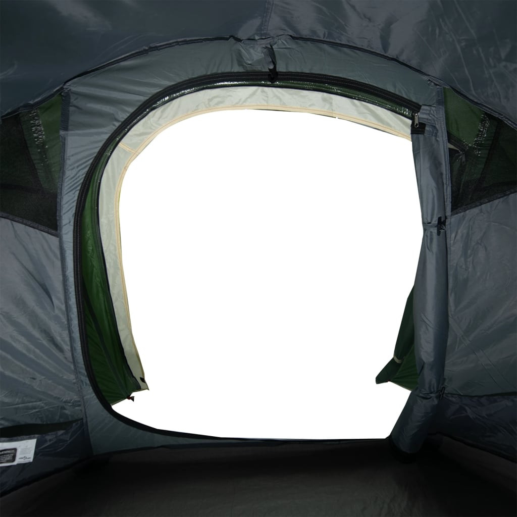 vidaXL Camping Tent Tunnel 2-Person Green Waterproof