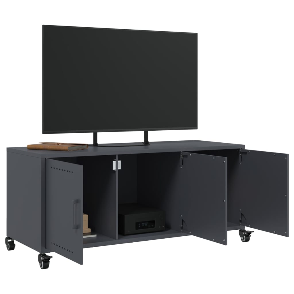 vidaXL TV Cabinet Anthracite 100.5x39x43.5 cm Steel