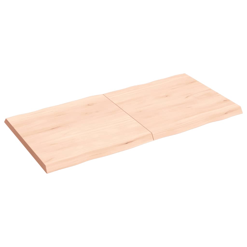 vidaXL Table Top 120x60x(2-4) cm Untreated Solid Wood Live Edge