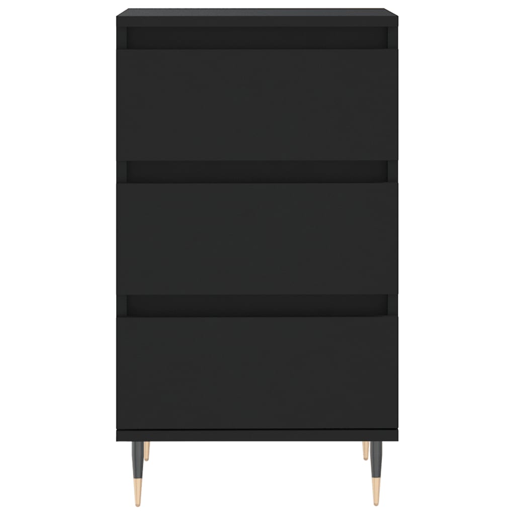 vidaXL Sideboard Black 40x35x70 cm Engineered Wood