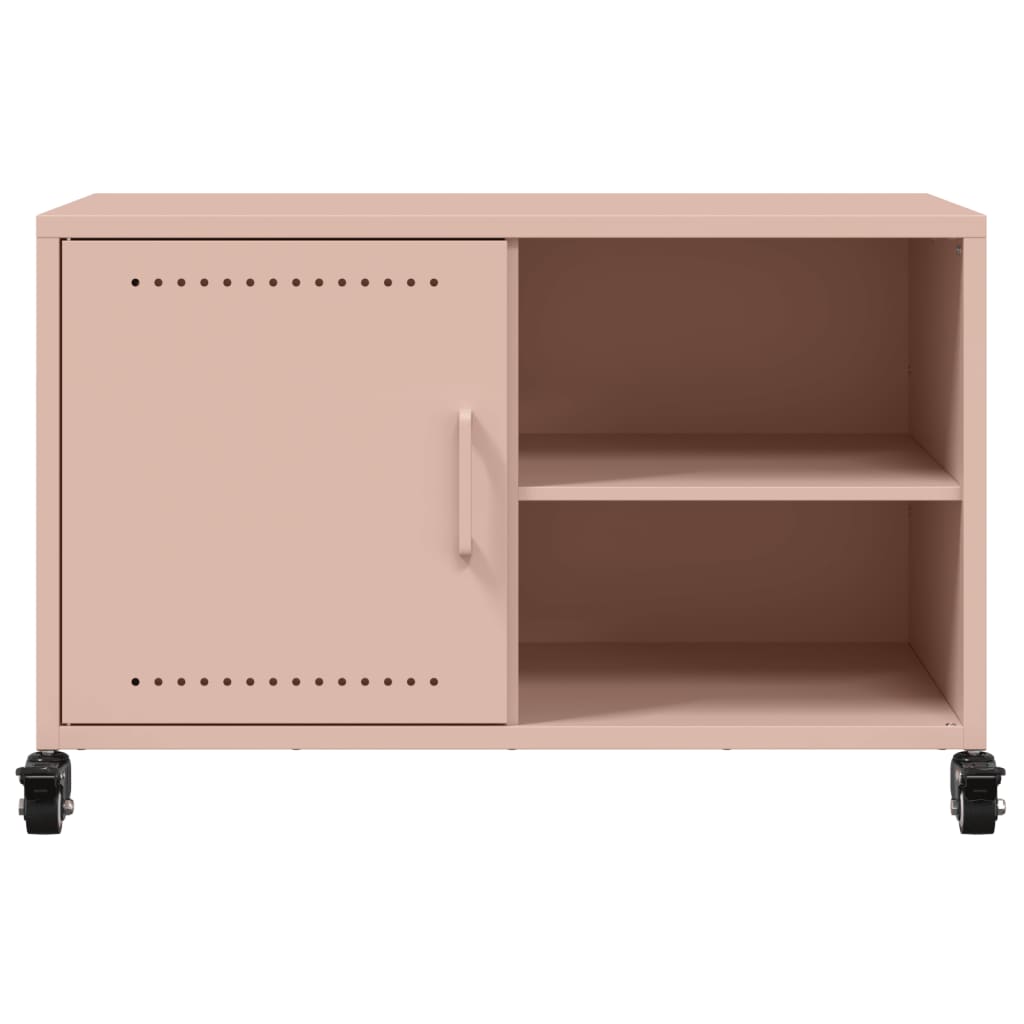 vidaXL TV Cabinet Pink 68x39x43.5 cm Steel