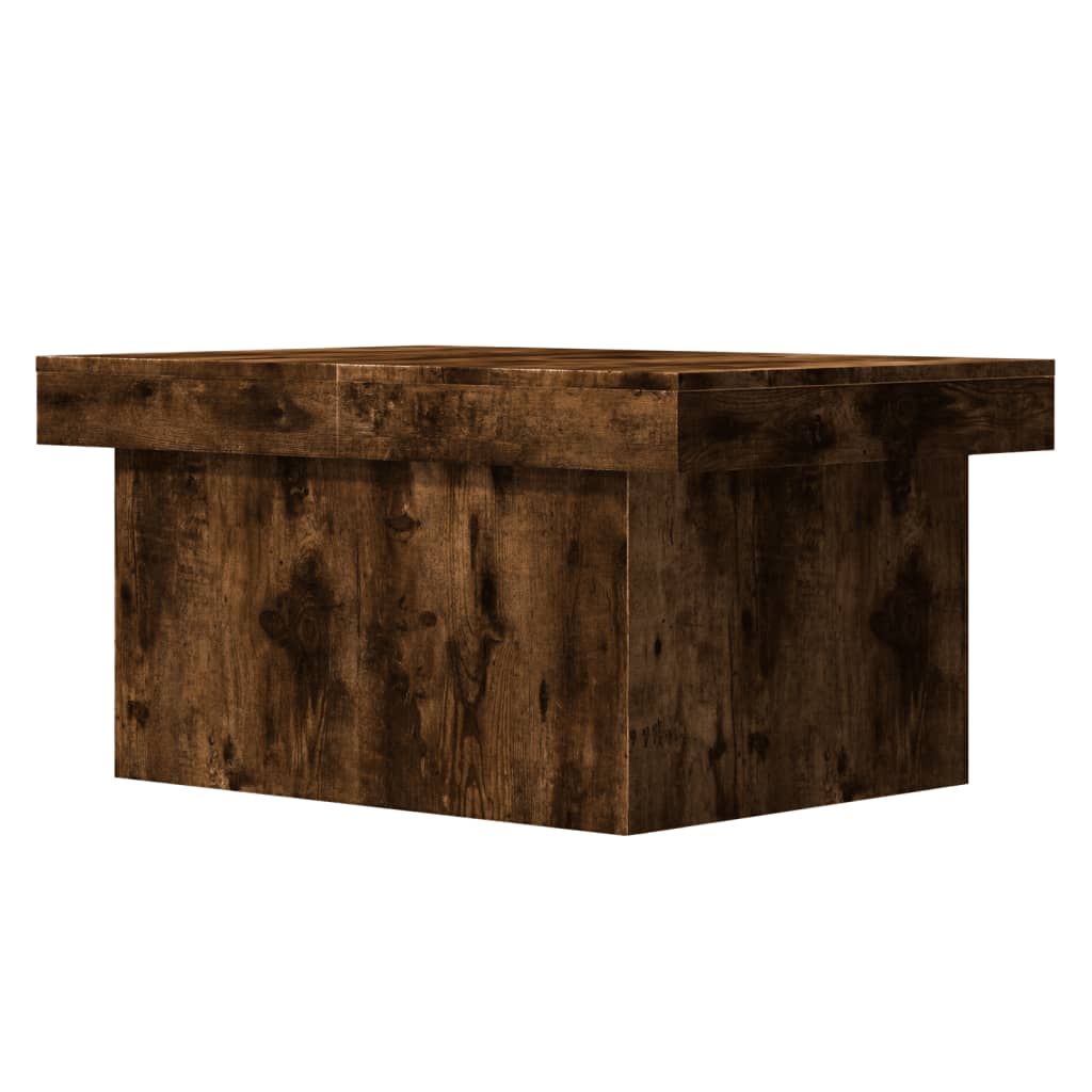 vidaXL Coffee Table Smoked Oak 80x55x40 cm Engineered Wood