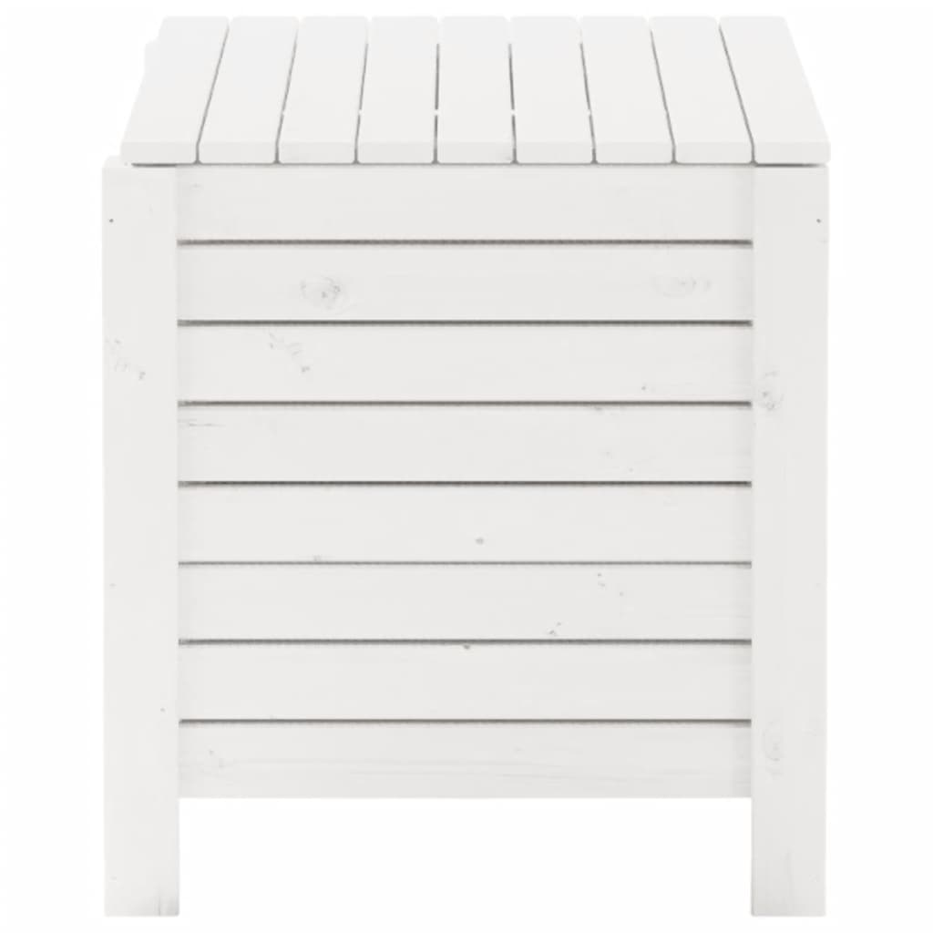 vidaXL Storage Box with Lid RANA White 100x49x54 cm Solid Wood Pine