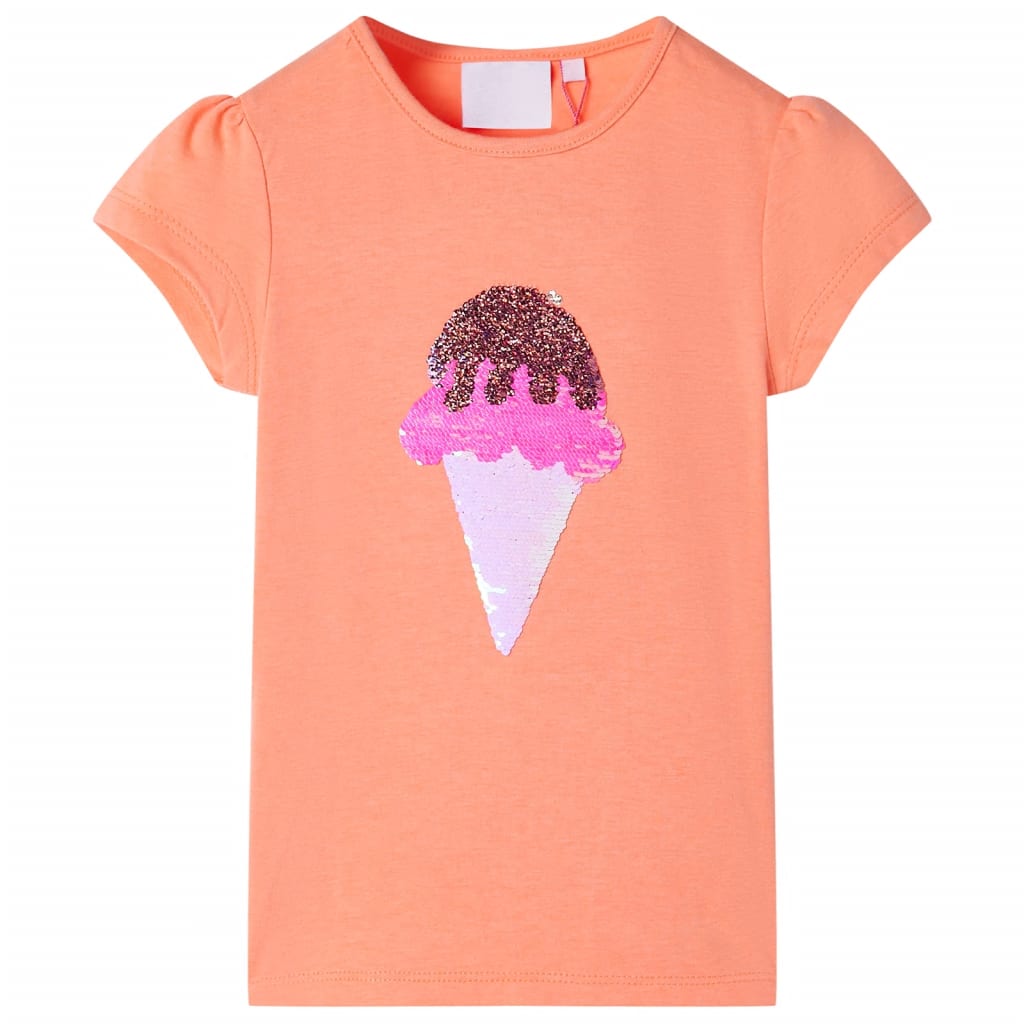 Kids' T-shirt Neon Orange 128