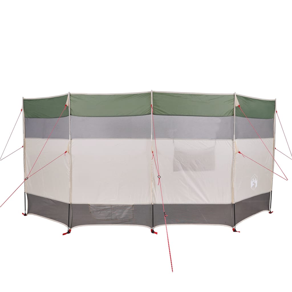 vidaXL Camping Windbreak Green 366x152x152 cm Waterproof