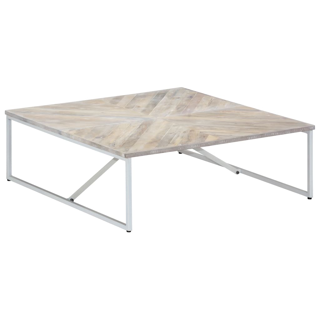 vidaXL Coffee Table 110x110x36 cm Solid Mango Wood