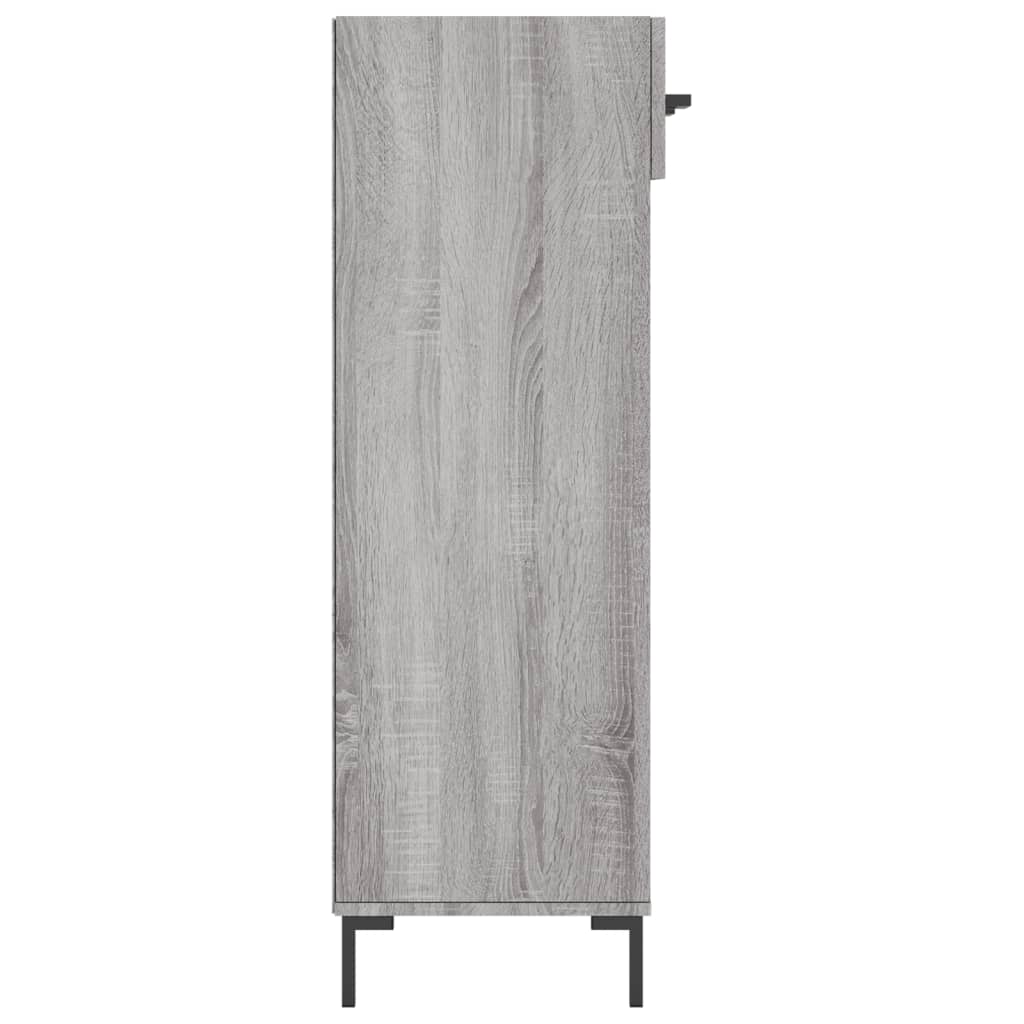 vidaXL Shoe Cabinet Grey Sonoma 60x35x105 cm Engineered Wood