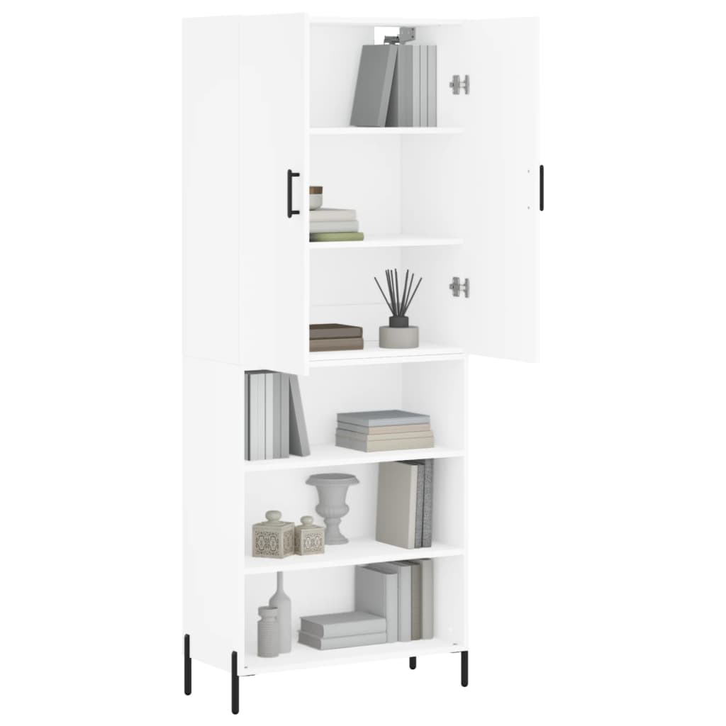 vidaXL Highboard White 69.5x34x180 cm Engineered Wood