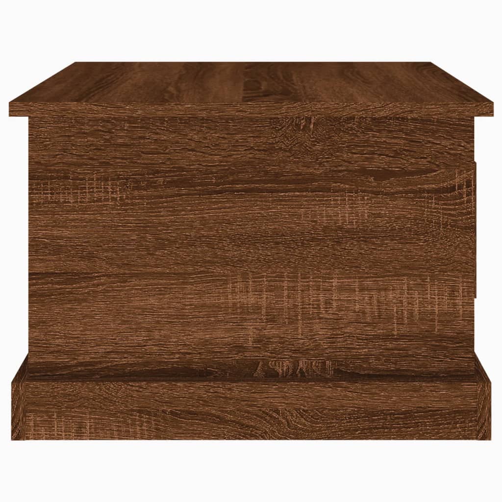 vidaXL Coffee Table Brown Oak 50x50x35 cm Engineered Wood