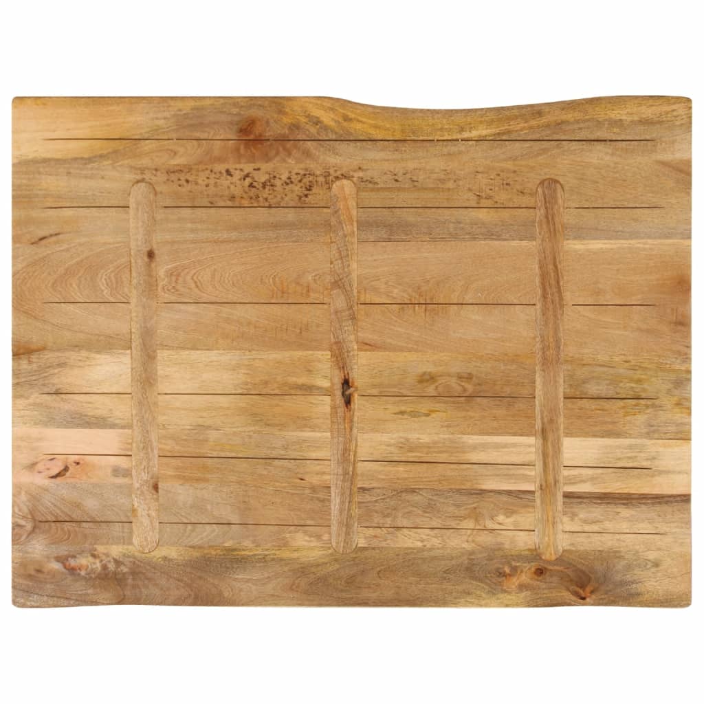 vidaXL Table Top 100x80x3.8 cm Live Edge Solid Wood Mango