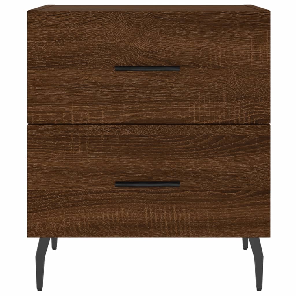 vidaXL Bedside Cabinet Brown Oak 40x35x47.5 cm Engineered Wood