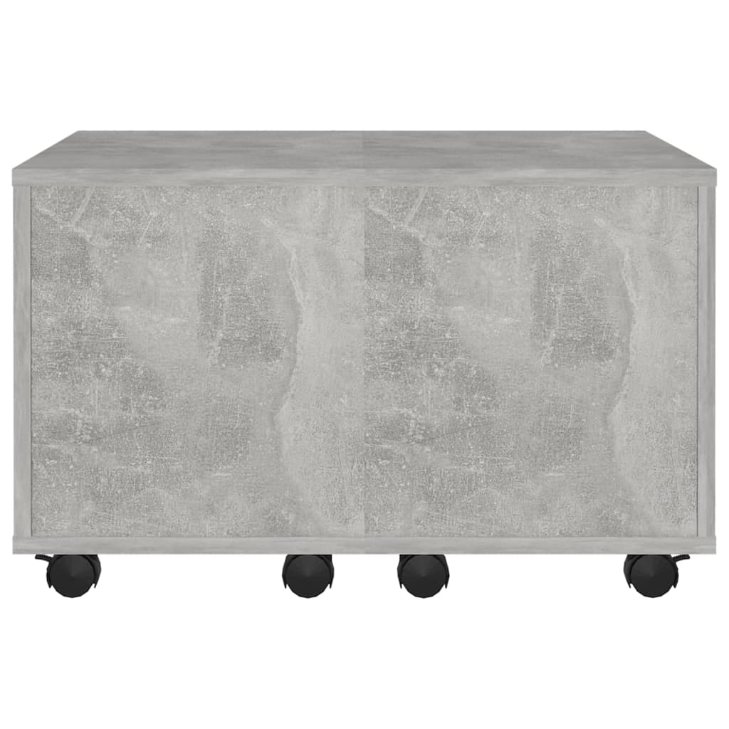 vidaXL Coffee Table Concrete Grey 60x60x38 cm Engineered Wood