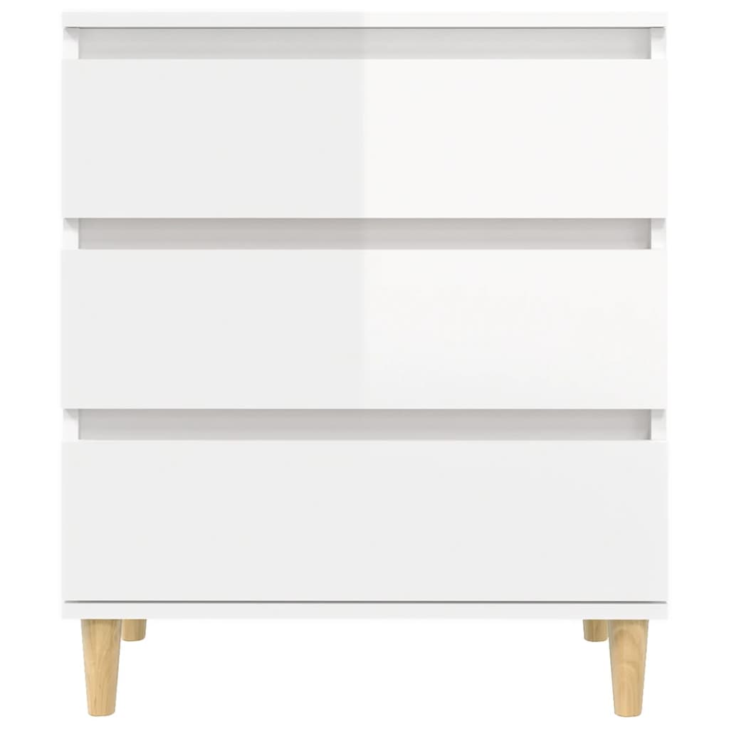 vidaXL Sideboard High Gloss White 60x35x70 cm Engineered Wood