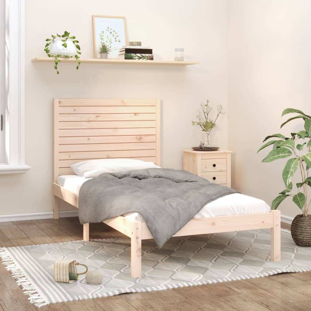 vidaXL Bed Frame without Mattress 90x200 cm Solid Wood