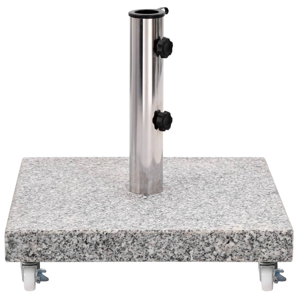 vidaXL Parasol Base Granite 30 kg Square Grey