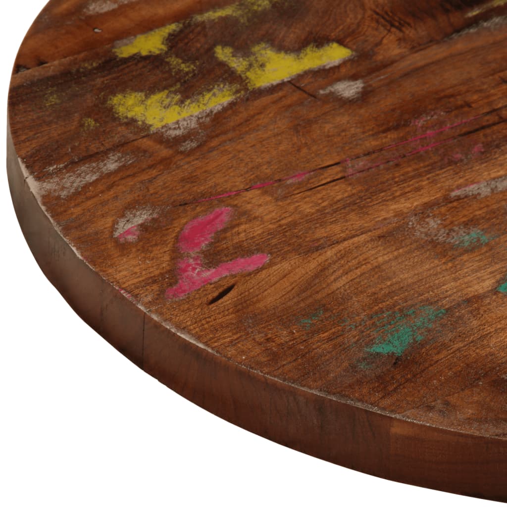 vidaXL Table Top Ø 60x2.5 cm Round Solid Wood Reclaimed