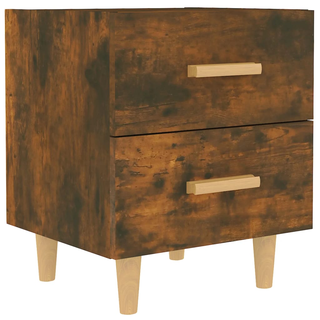 vidaXL Bed Cabinet Smoked Oak 40x35x47.5 cm