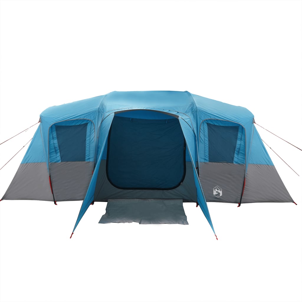 vidaXL Family Tent Tunnel 16-Person Blue Waterproof