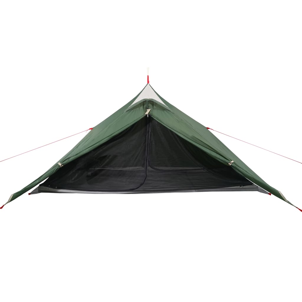 vidaXL Camping Tent Tipi 1-Person Green Waterproof