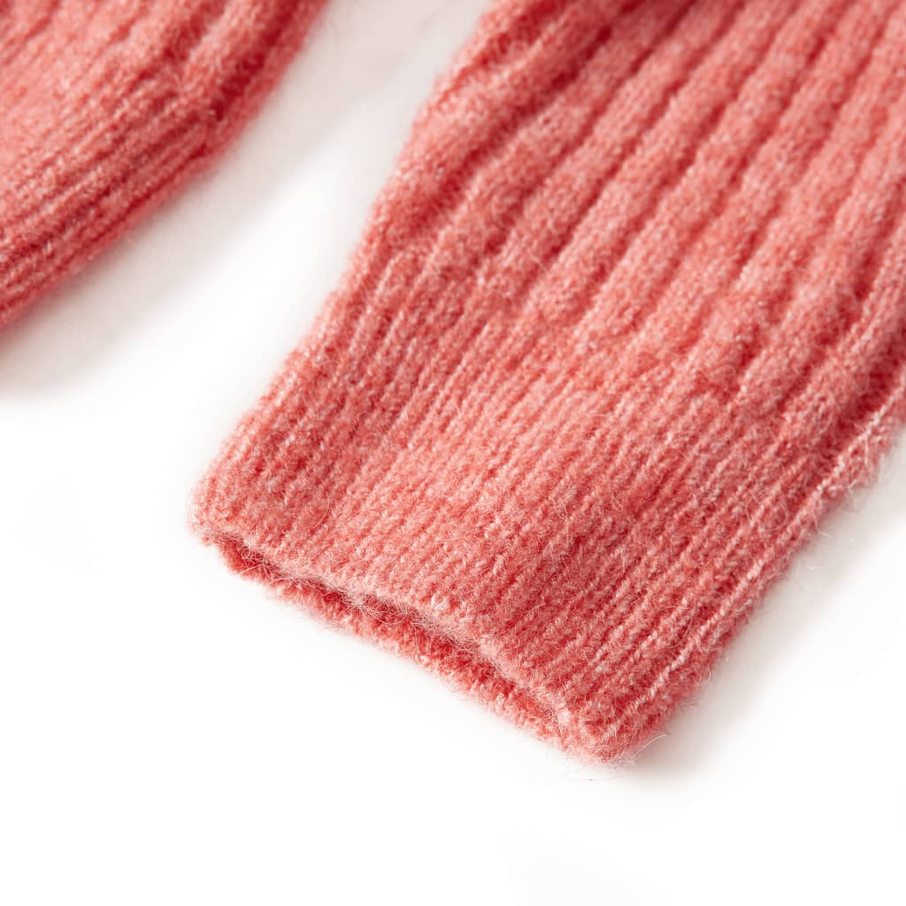 Kids' Cardigan Knitted Medium Pink 116