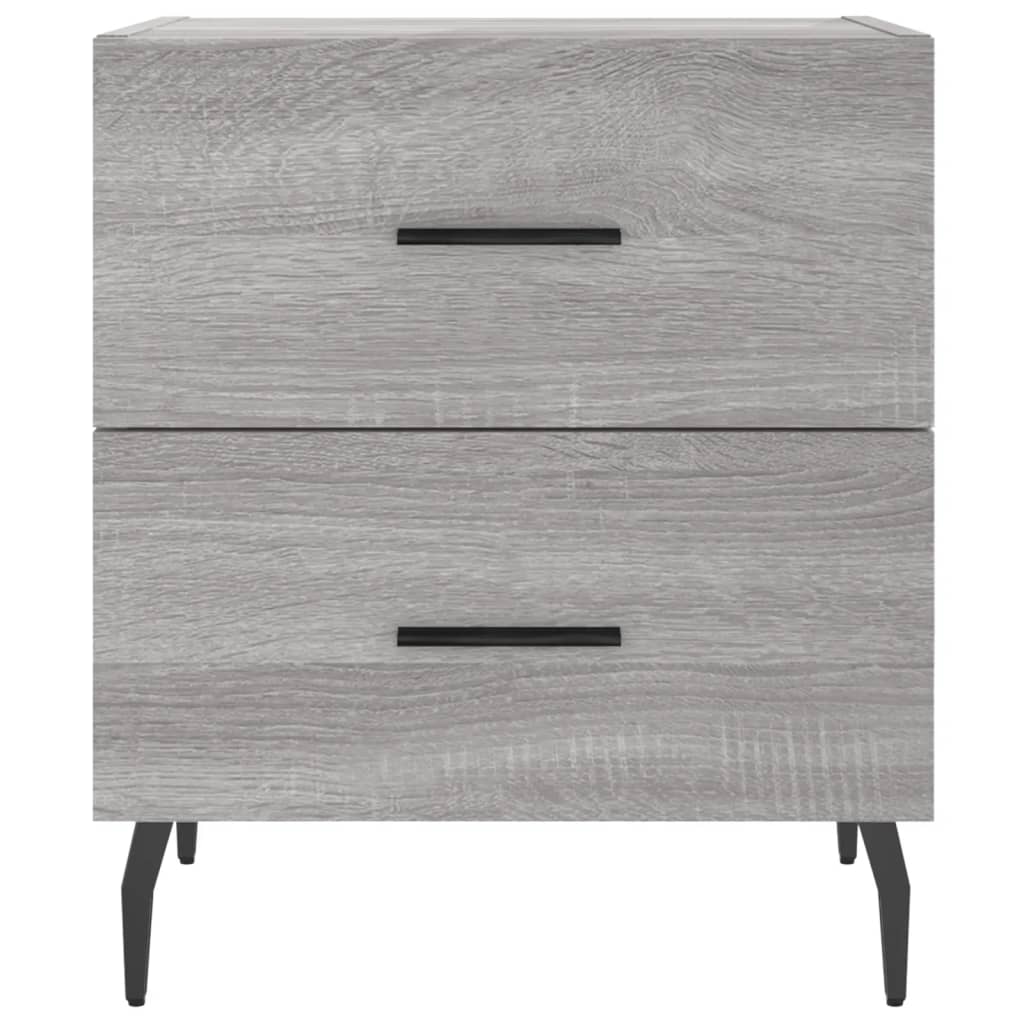 vidaXL Bedside Cabinets 2 pcs Grey Sonoma 40x35x47.5 cm Engineered Wood