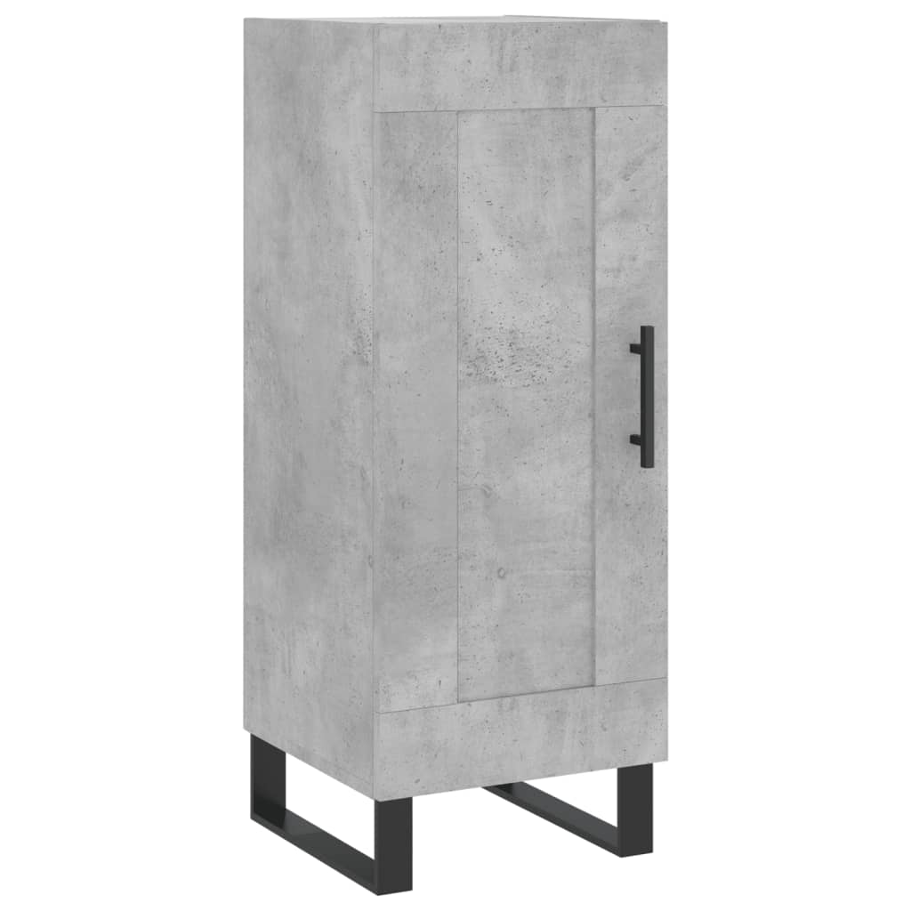 vidaXL Highboard Concrete Grey 34.5x34x180 cm Engineered Wood