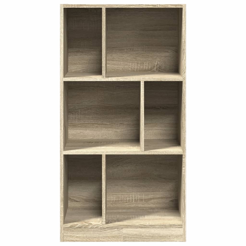 vidaXL Bookcase Sonoma Oak 57x28.5x107.5 cm Engineered Wood