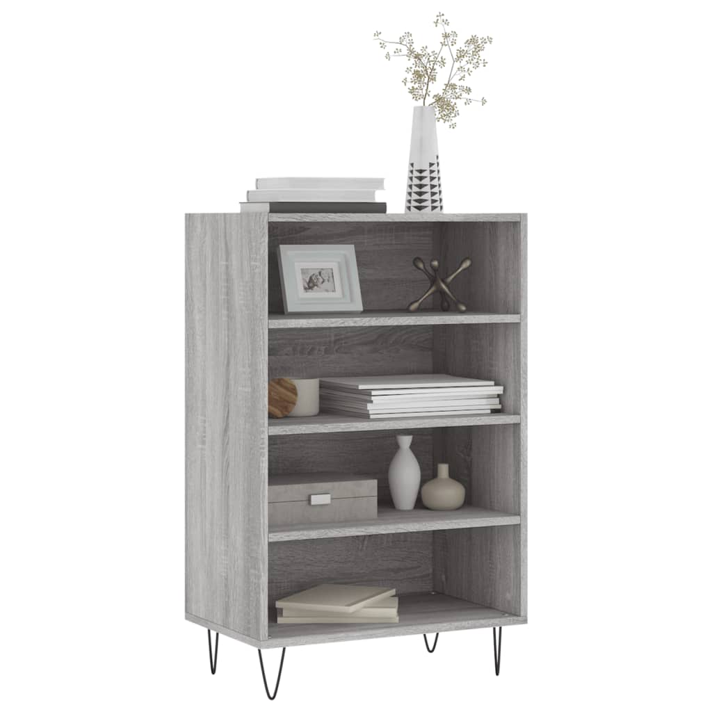 vidaXL Highboard Grey Sonoma 57x35x90 cm Engineered Wood