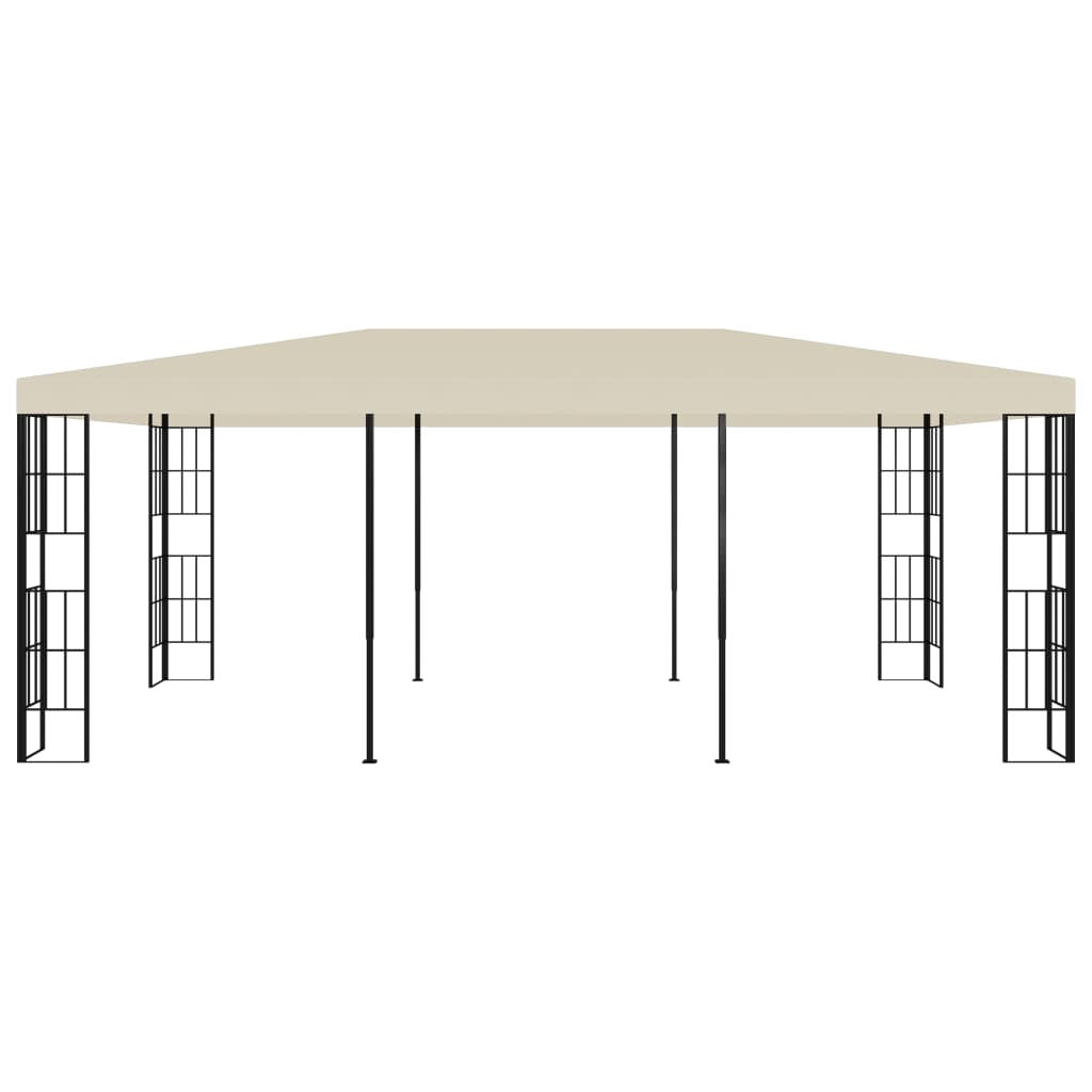 vidaXL Gazebo 3x6 m Cream