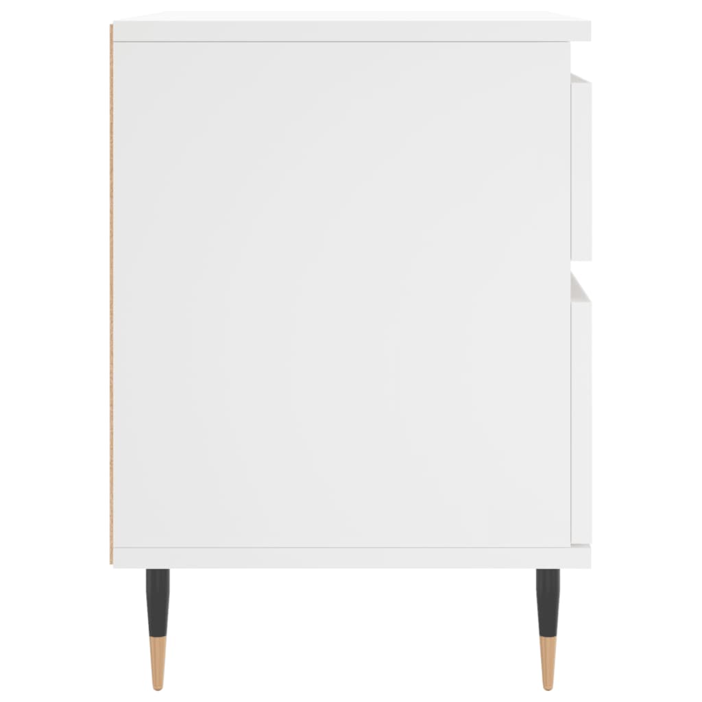 vidaXL Bedside Cabinets 2 pcs White 40x35x50 cm Engineered Wood