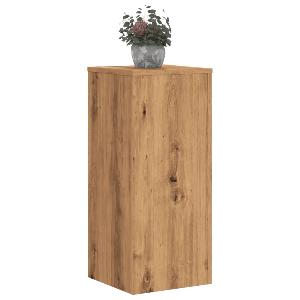 vidaXL Plant Stands 2 pcs Artisan Oak 30x30x70 cm Engineered wood