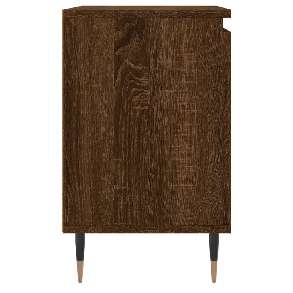 vidaXL Bedside Cabinets 2 pcs Brown Oak 40x30x50 cm Engineered Wood