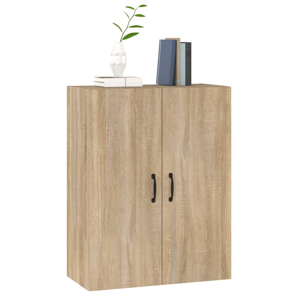 vidaXL Hanging Cabinet Sonoma Oak 69,5x34x90 cm Engineered Wood