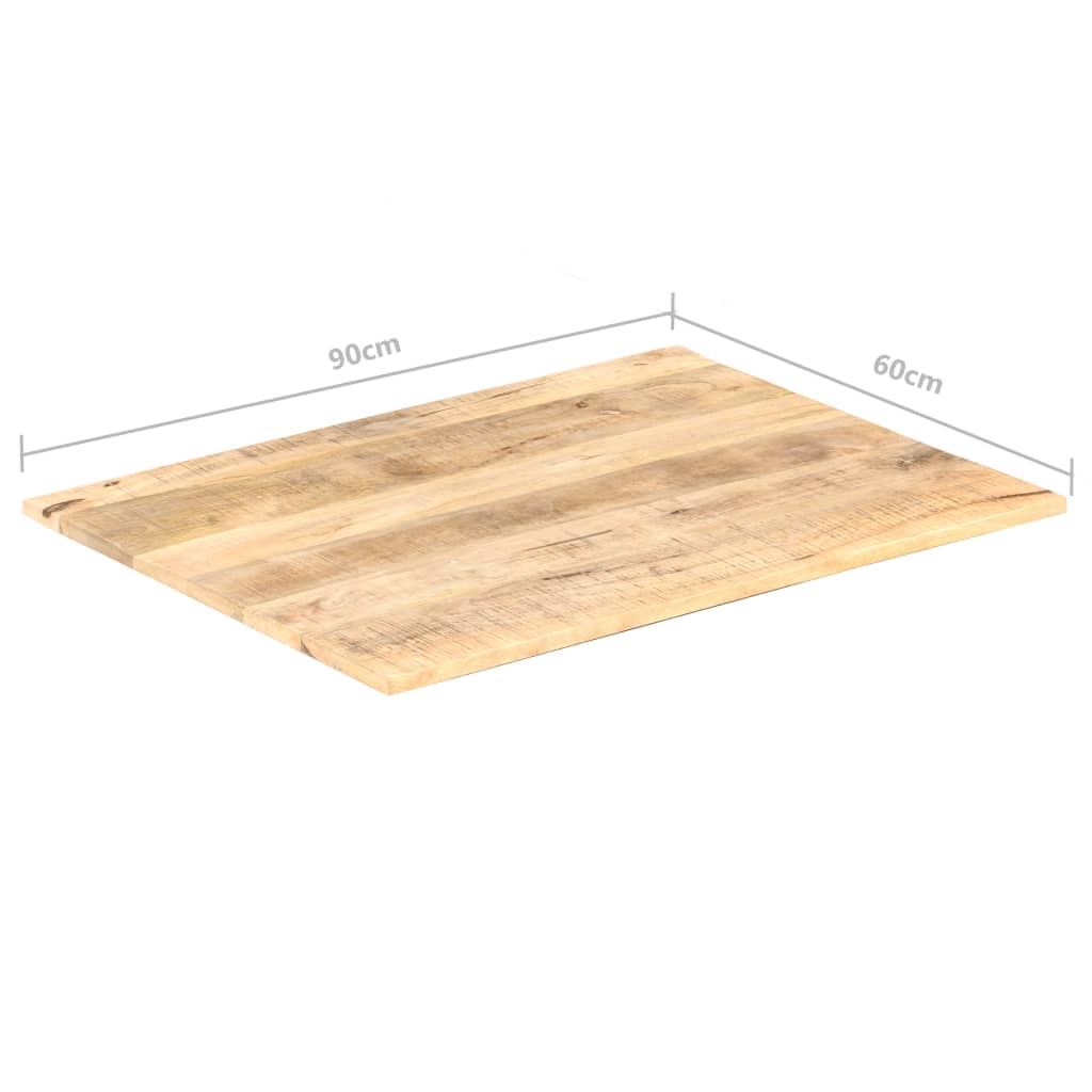 vidaXL Table Top Solid Mango Wood 15-16 mm 90x60 cm