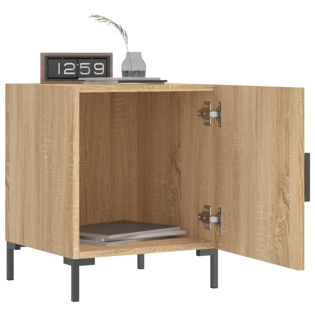 vidaXL Bedside Cabinet Sonoma Oak 40x40x50 cm Engineered Wood