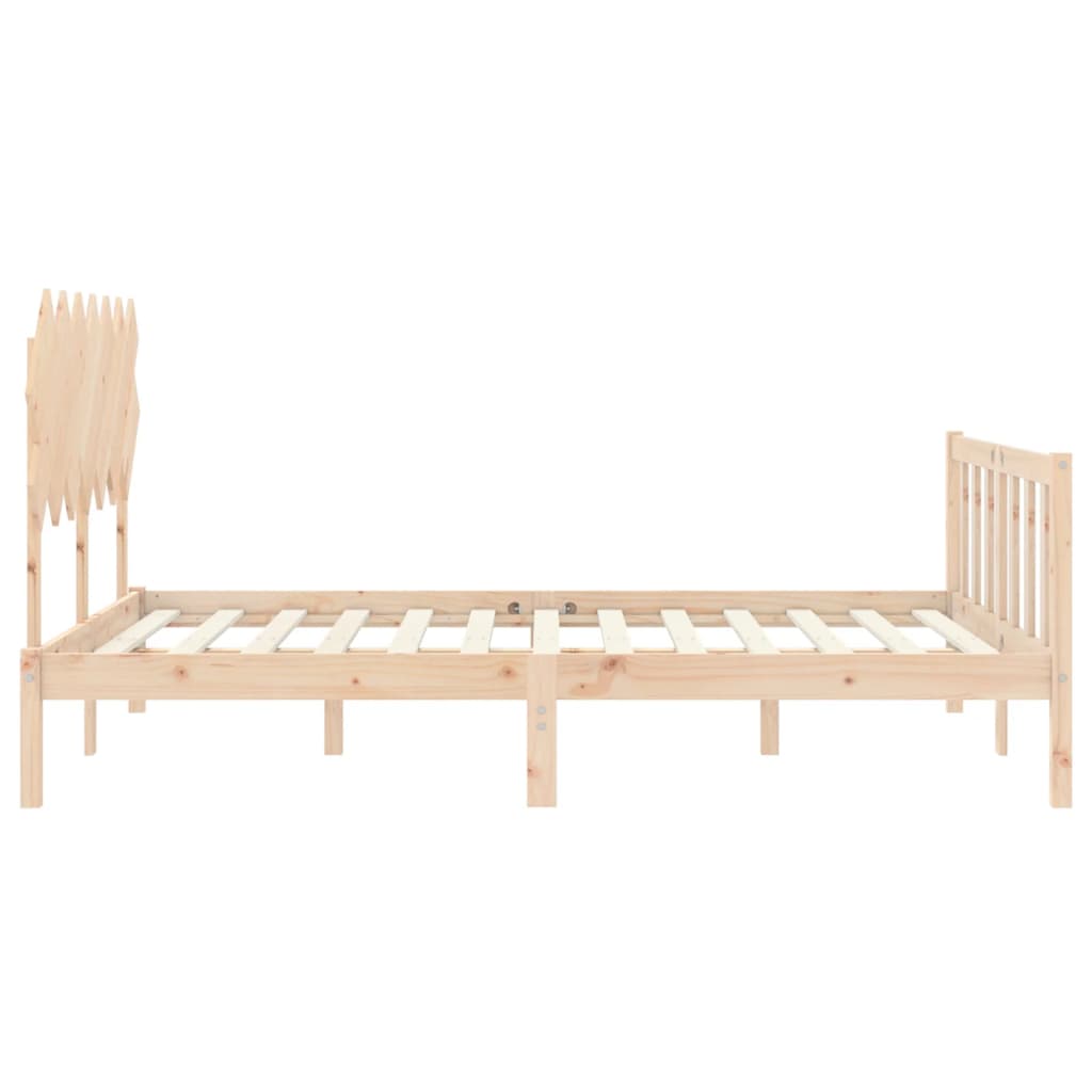 vidaXL Bed Frame without Mattress 140x190 cm Solid Wood Pine