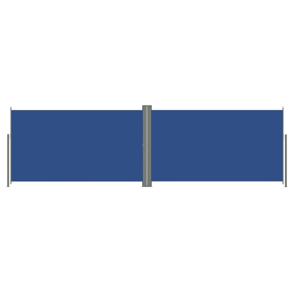 vidaXL Retractable Side Awning Blue 160x600 cm