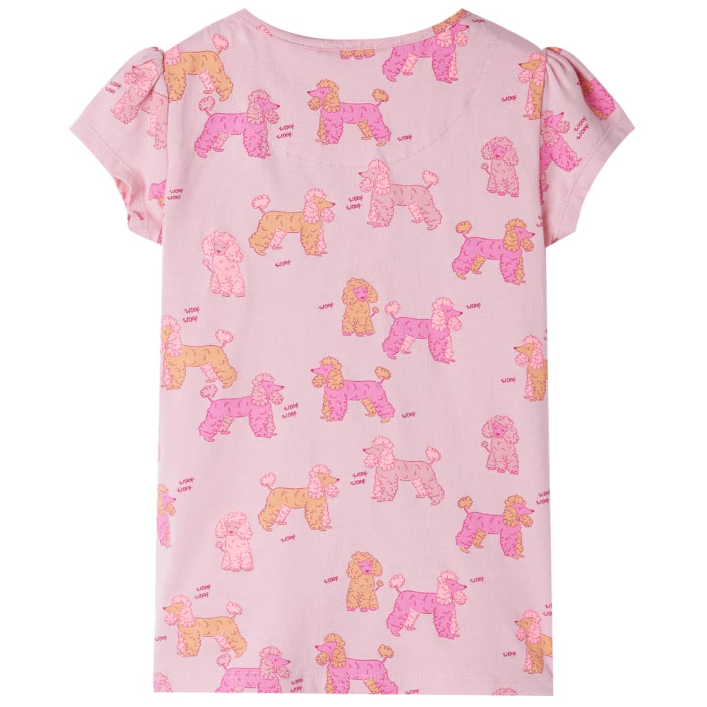 Kids' Pyjamas with Short Sleeves Light Pink 116