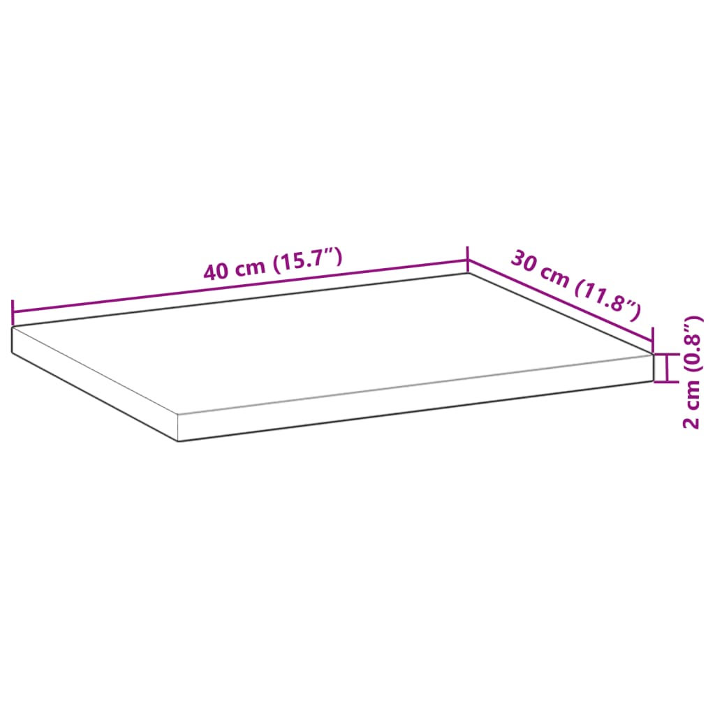 vidaXL Floating Shelves 3 pcs 40x30x2 cm Oil Finished Solid Wood Acacia