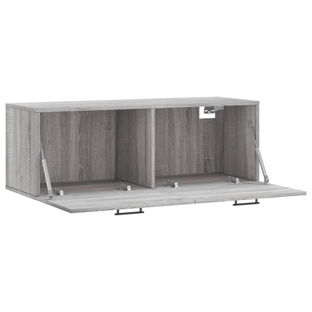 vidaXL Wall Cabinet Grey Sonoma 100x36.5x35 cm Engineered Wood