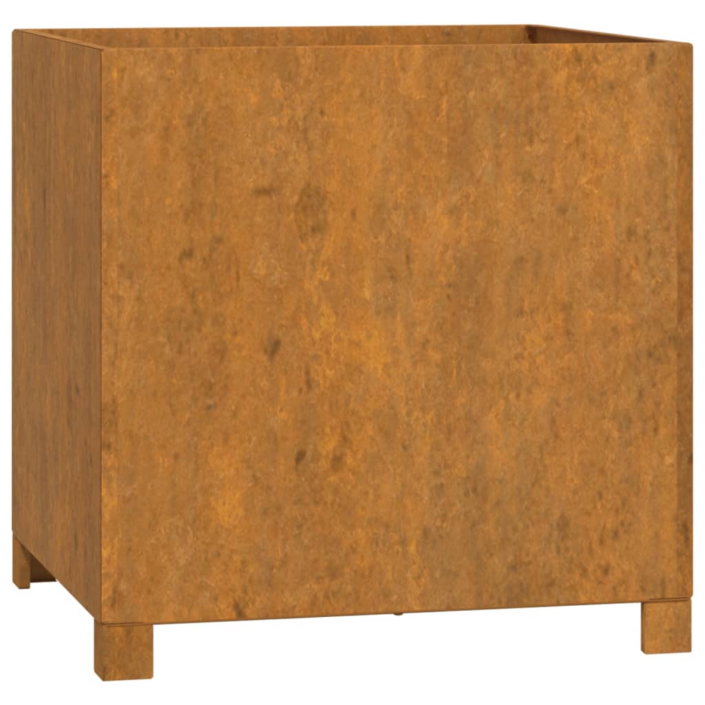 vidaXL Planter with Legs Rusty 49x47x50 cm Corten Steel