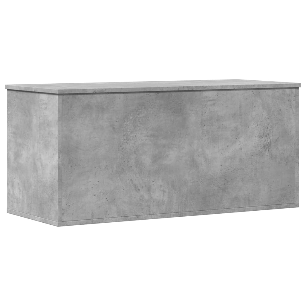 vidaXL Storage Box Concrete Grey 100x42x46 cm Engineered Wood