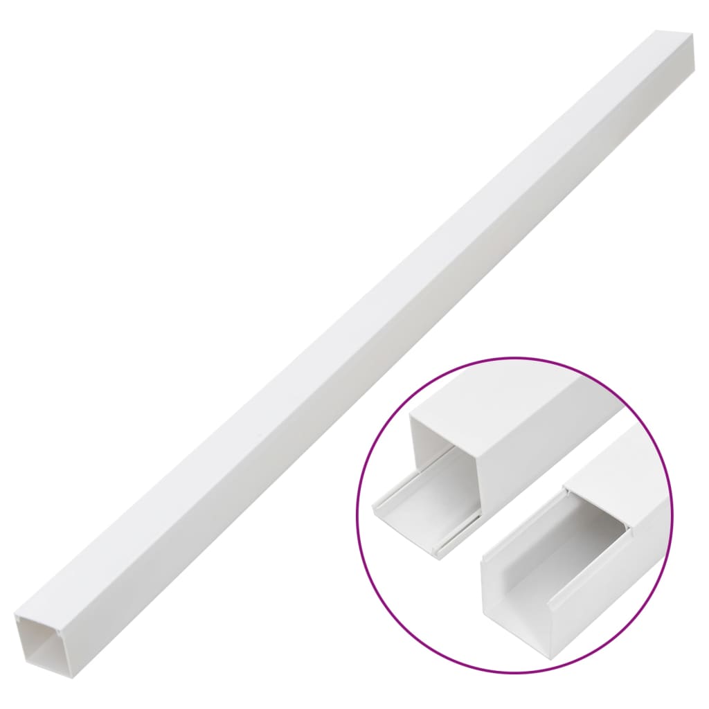 vidaXL Cable Trunking 100x40 mm 30 m PVC